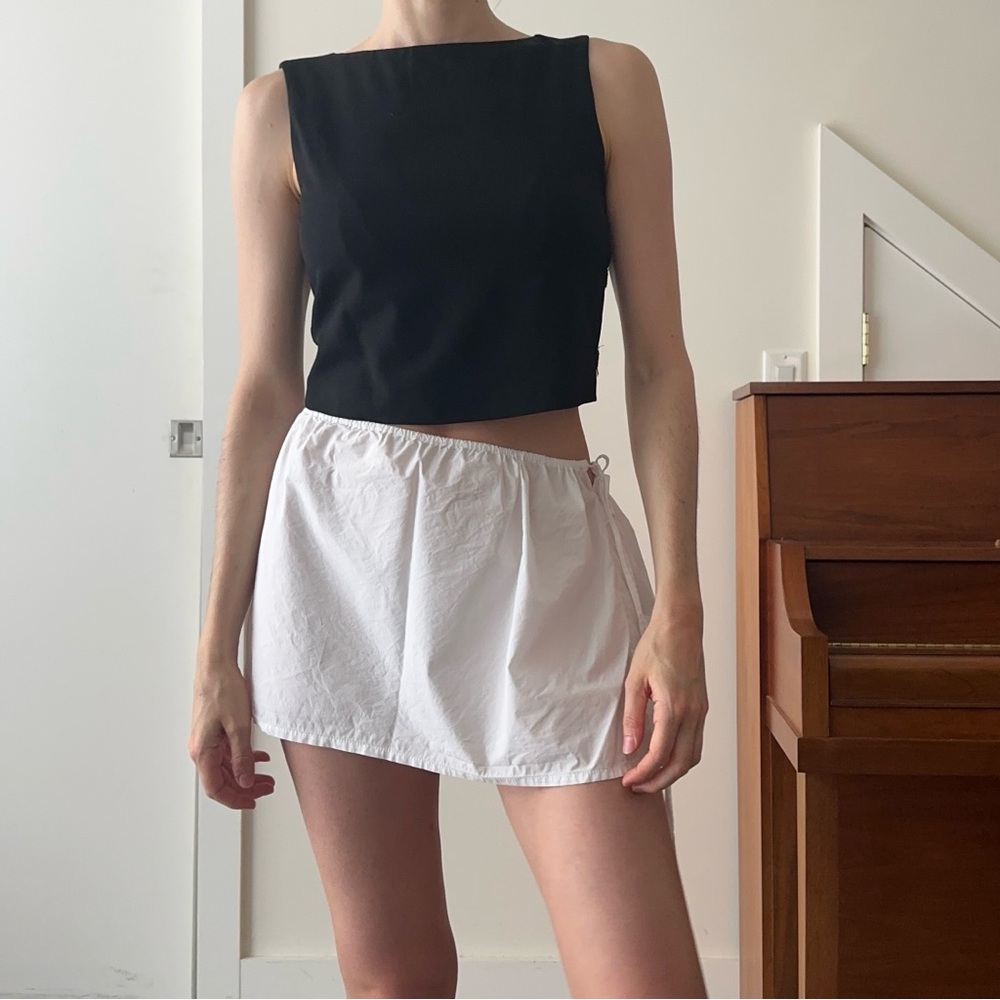 Armani black crop top